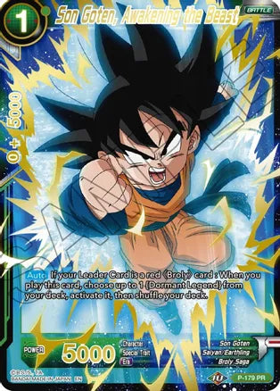 Son Goten, Awakening the Beast (Gold Stamped) (P-179) [Mythic Booster] | Tables and Towers