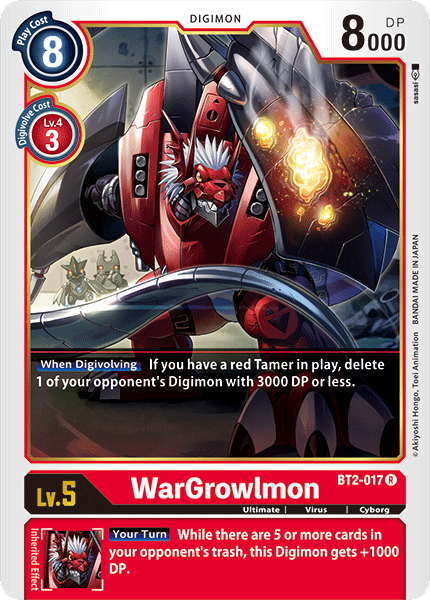 WarGrowlmon [BT2-017] [Release Special Booster Ver.1.0] | Tables and Towers