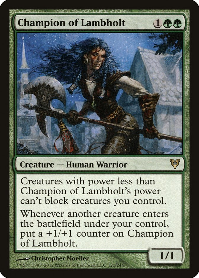 Champion of Lambholt [Avacyn Restored] | Tables and Towers