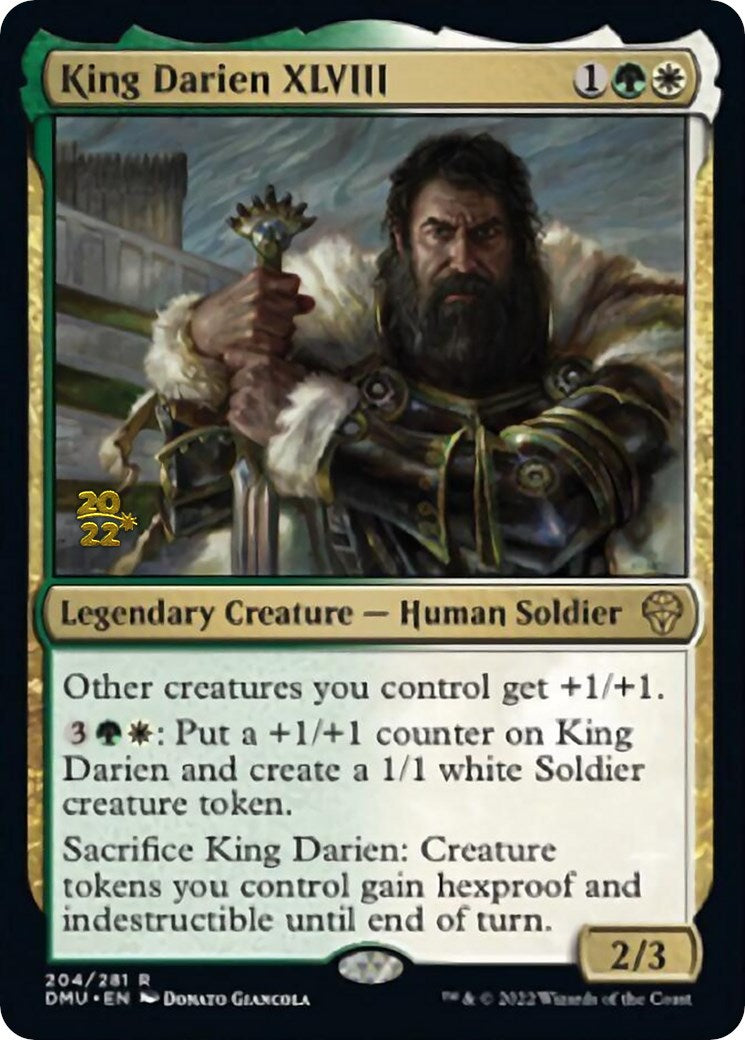 King Darien XLVIII [Dominaria United Prerelease Promos] | Tables and Towers