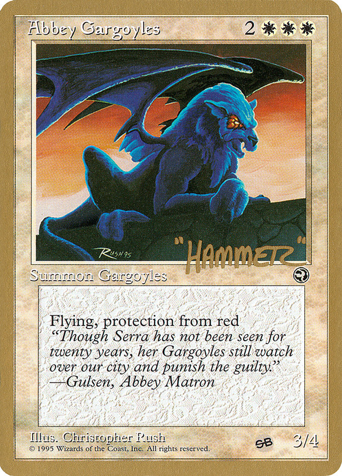 Abbey Gargoyles (Shawn "Hammer" Regnier) (SB) [Pro Tour Collector Set] | Tables and Towers