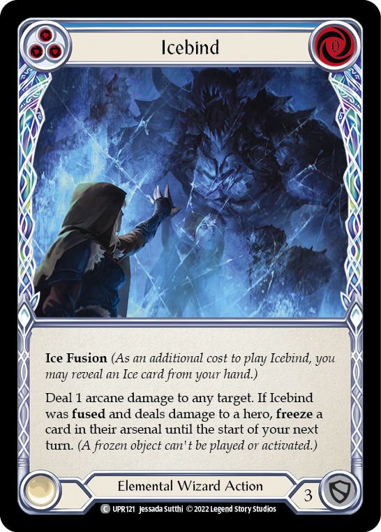 Icebind (Blue) [UPR121] (Uprising)  Rainbow Foil | Tables and Towers