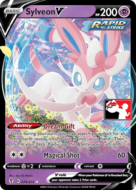 Sylveon V (074/203) [Prize Pack Series One] | Tables and Towers