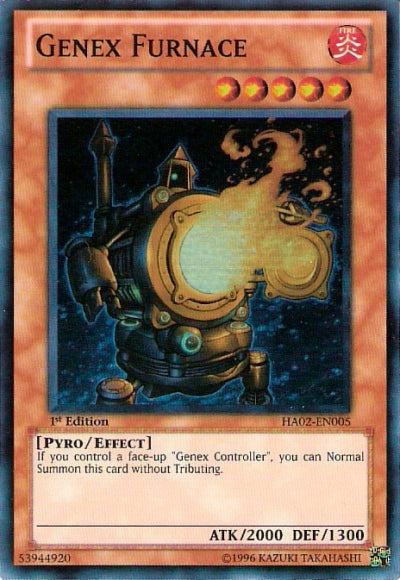 Genex Furnace [HA02-EN005] Super Rare | Tables and Towers