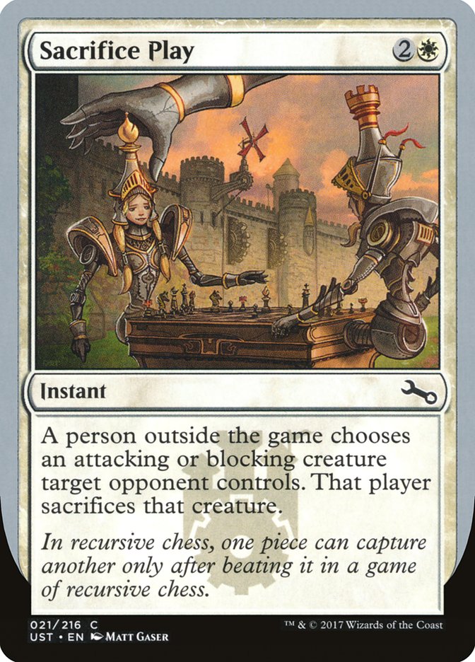 Sacrifice Play [Unstable] | Tables and Towers