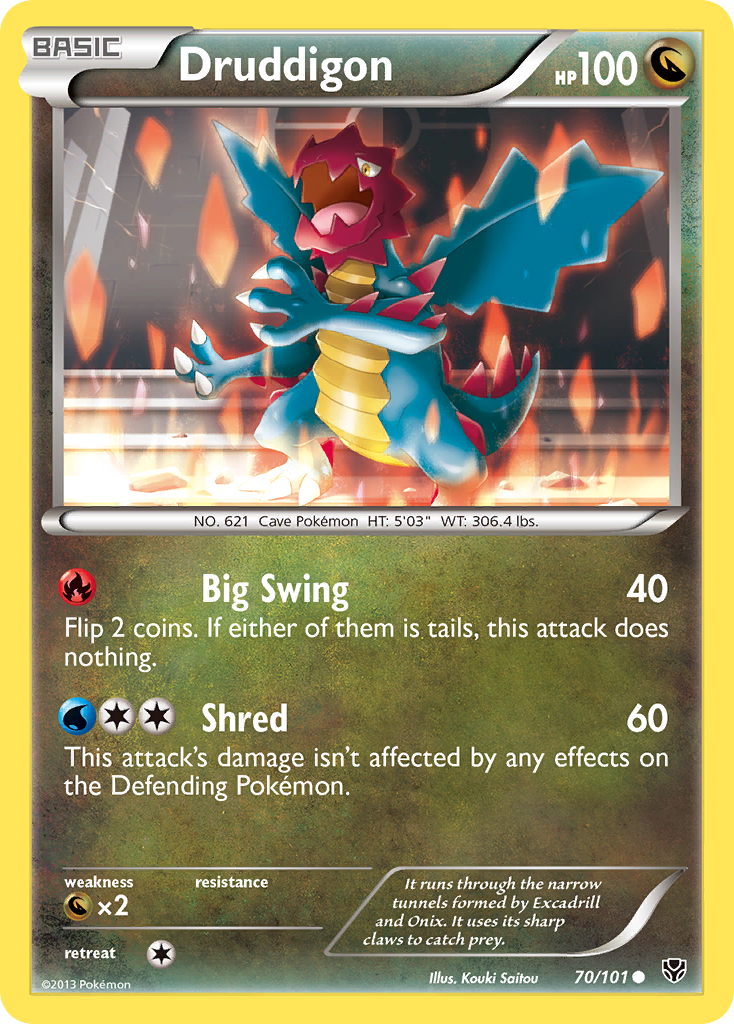 Druddigon (70/101) [Black & White: Plasma Blast] | Tables and Towers