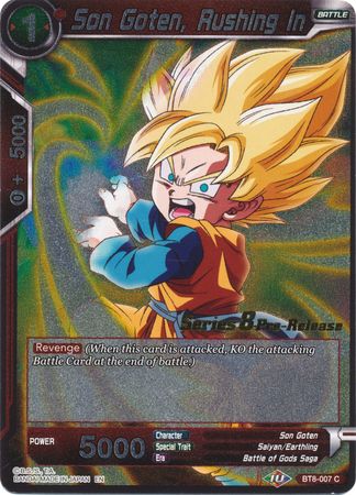 Son Goten, Rushing In (BT8-007_PR) [Malicious Machinations Prerelease Promos] | Tables and Towers