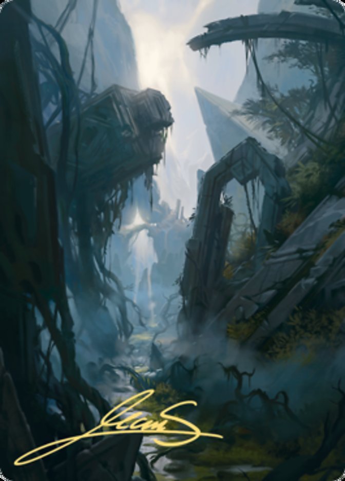 Swamp 2 Art Card (Gold-Stamped Signature) [Zendikar Rising Art Series] | Tables and Towers