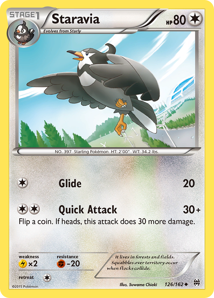 Staravia (126/162) [XY: BREAKthrough] | Tables and Towers