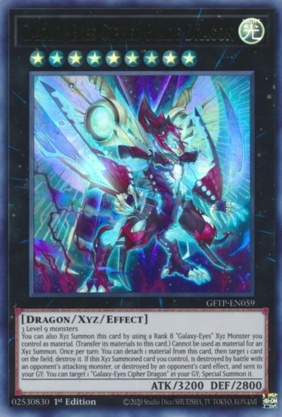 Galaxy-Eyes Cipher Blade Dragon [GFTP-EN059] Ultra Rare | Tables and Towers