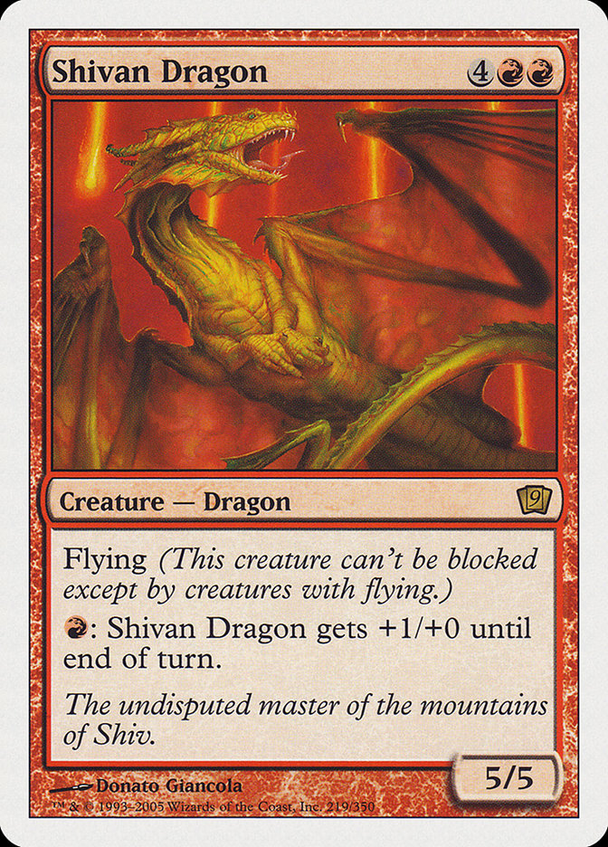 Shivan Dragon [Ninth Edition] | Tables and Towers