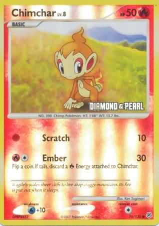 Chimchar (76/130) [Burger King Promos: 2008 Collection] | Tables and Towers