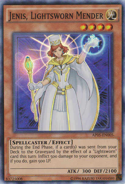 Jenis, Lightsworn Mender [AP05-EN005] Super Rare | Tables and Towers