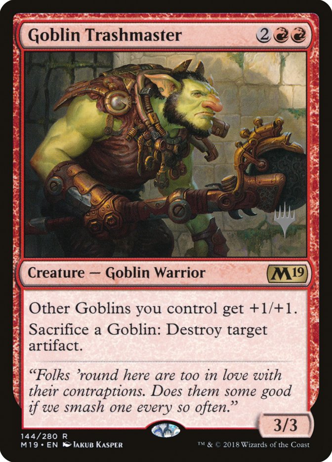 Goblin Trashmaster (Promo Pack) [Core Set 2019 Promos] | Tables and Towers