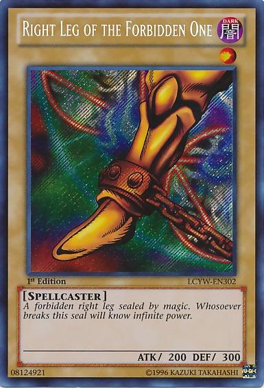 Right Leg of the Forbidden One [LCYW-EN302] Secret Rare | Tables and Towers