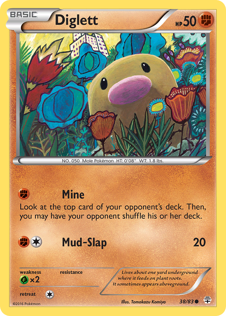 Diglett (38/83) [XY: Generations] | Tables and Towers