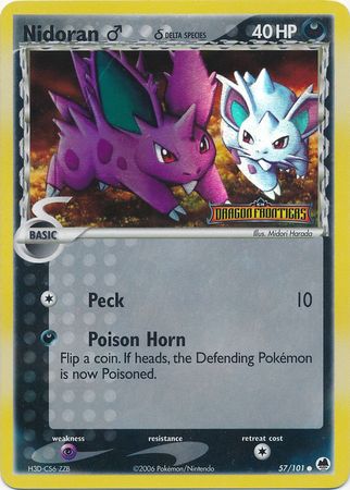 Nidoran (57/101) (Male) (Delta Species) (Stamped) [EX: Dragon Frontiers] | Tables and Towers