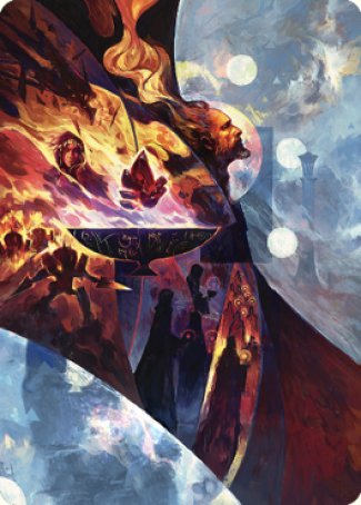 Urza's Command Art Card [The Brothers' War Art Series] | Tables and Towers