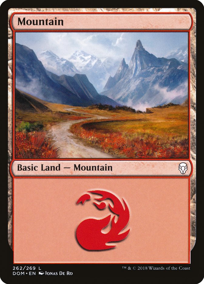 Mountain (262) [Dominaria] | Tables and Towers