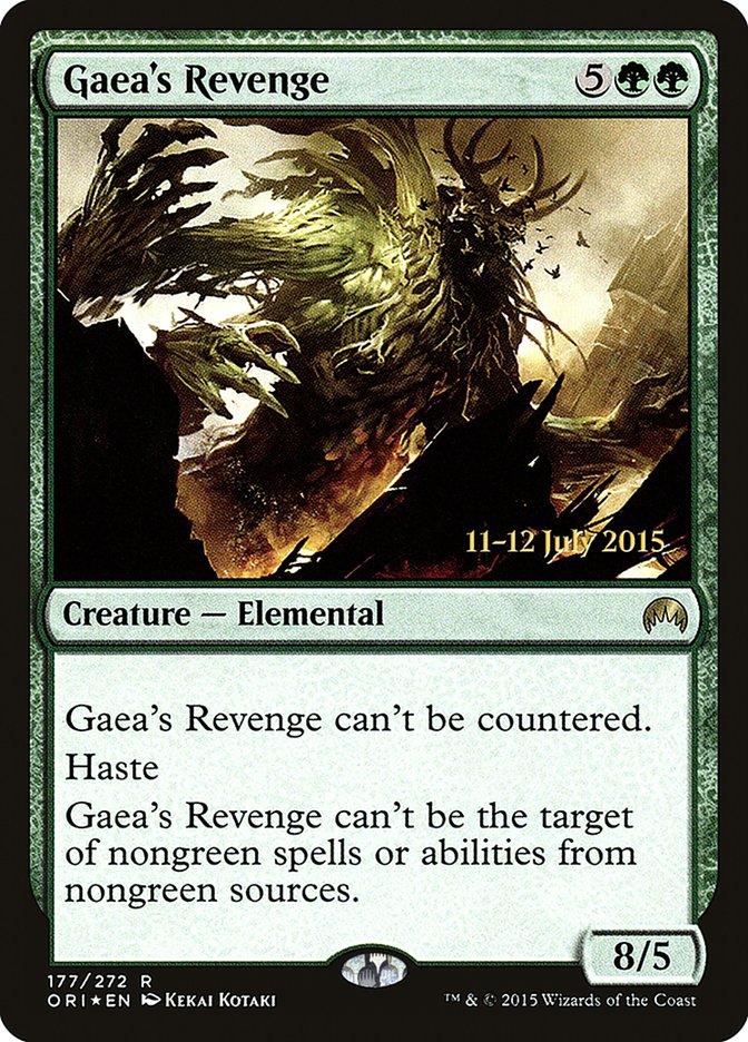 Gaea's Revenge [Magic Origins Prerelease Promos] | Tables and Towers