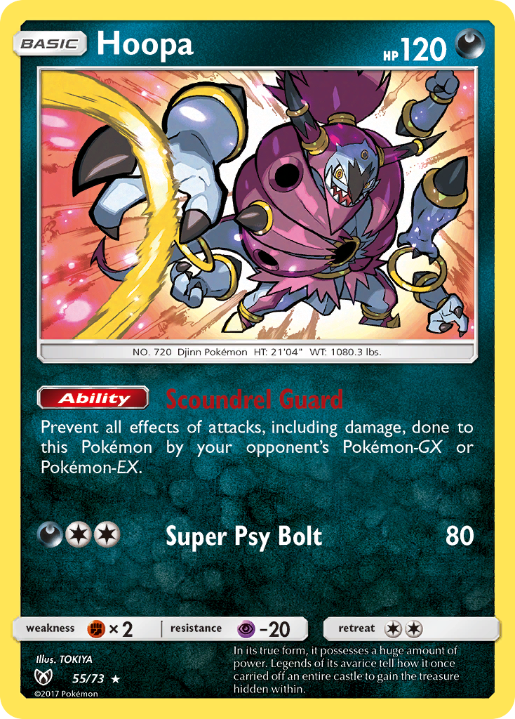 Hoopa (55/73) [Sun & Moon: Shining Legends] | Tables and Towers