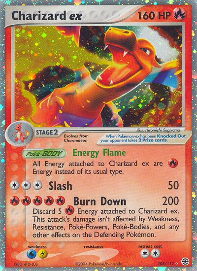 Charizard ex (105/112) [EX: FireRed & LeafGreen] | Tables and Towers