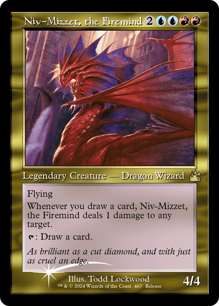 Niv-Mizzet, the Firemind (Retro Frame) [Ravnica Remastered] | Tables and Towers