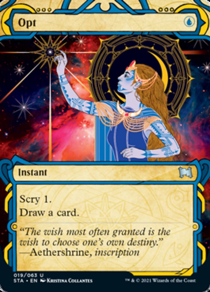 Opt (Foil Etched) [Strixhaven: School of Mages Mystical Archive] | Tables and Towers