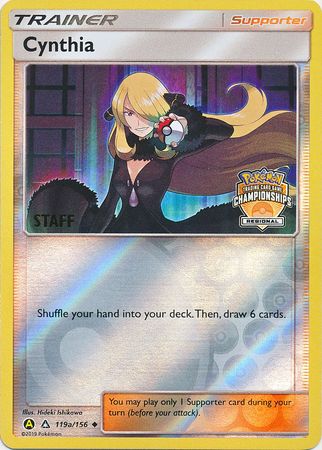 Cynthia (119a/156) (Regional Championship Promo Staff) [Sun & Moon: Ultra Prism] | Tables and Towers