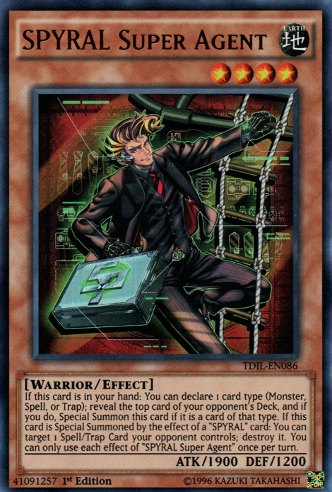 SPYRAL Super Agent [TDIL-EN086] Ultra Rare | Tables and Towers