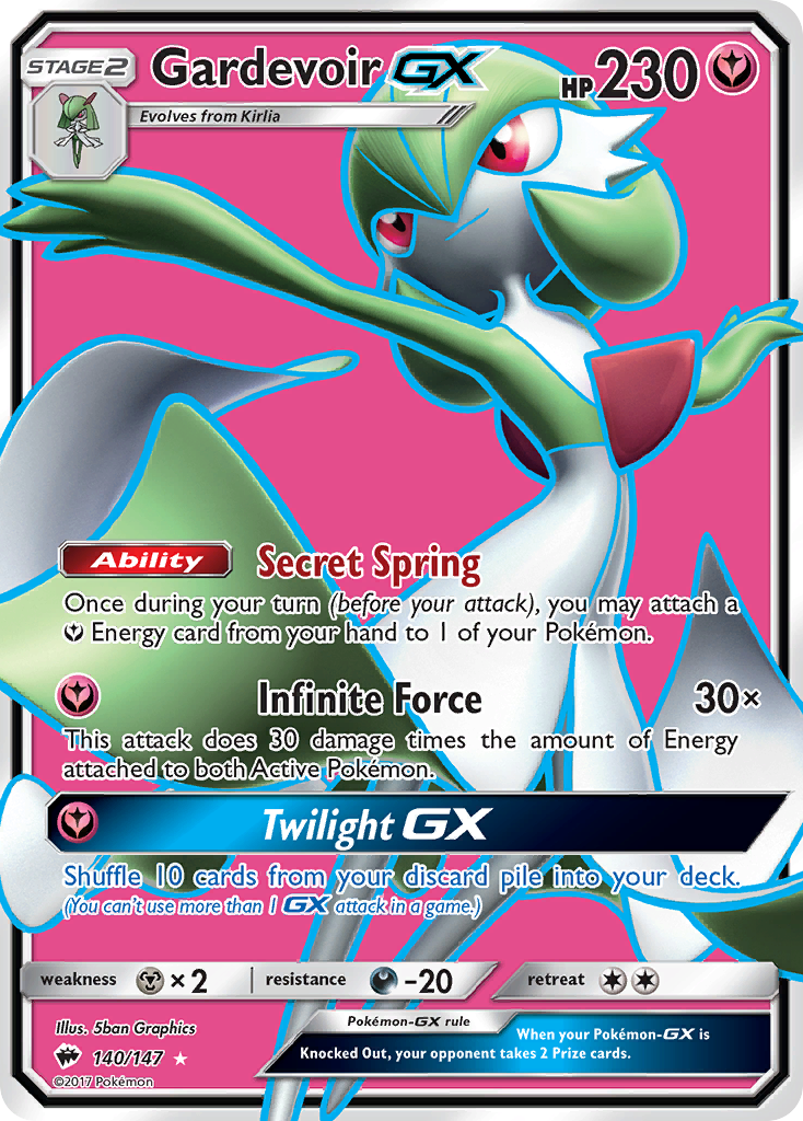 Gardevoir GX (140/147) [Sun & Moon: Burning Shadows] | Tables and Towers