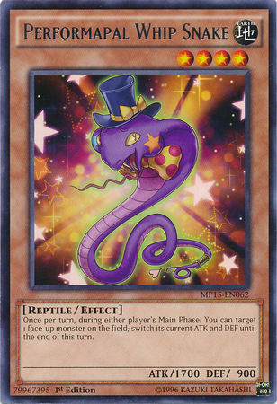 Performapal Whip Snake [MP15-EN062] Rare | Tables and Towers