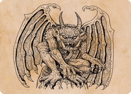 Cloister Gargoyle (Showcase) Art Card [Dungeons & Dragons: Adventures in the Forgotten Realms Art Series] | Tables and Towers