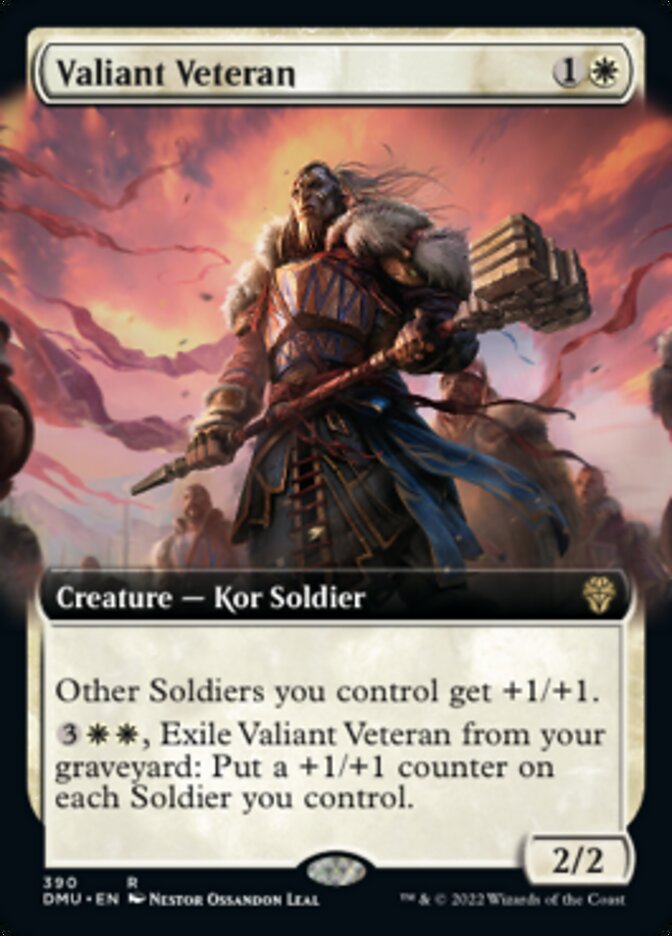 Valiant Veteran (Extended Art) [Dominaria United] | Tables and Towers