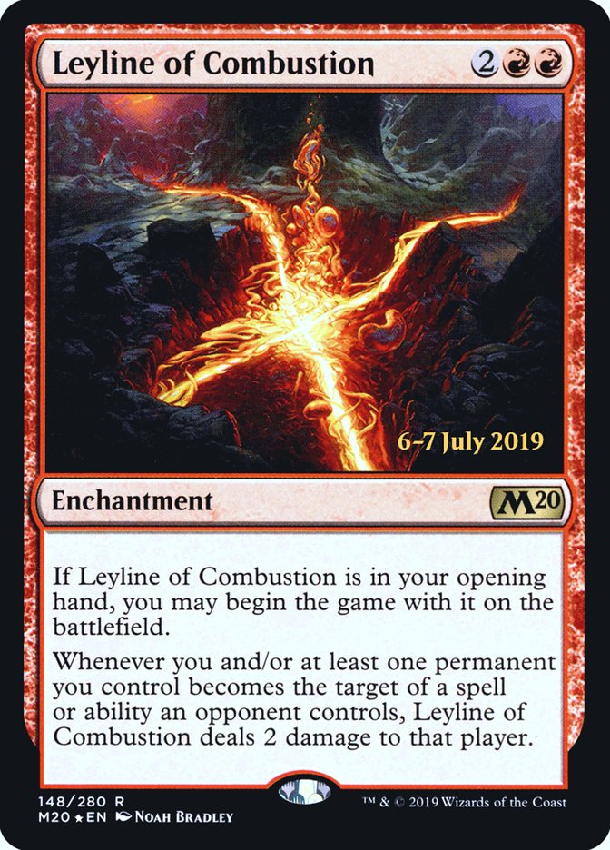 Leyline of Combustion [Core Set 2020 Prerelease Promos] | Tables and Towers