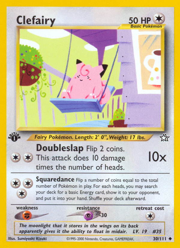 Clefairy (30/111) [Neo Genesis 1st Edition] | Tables and Towers