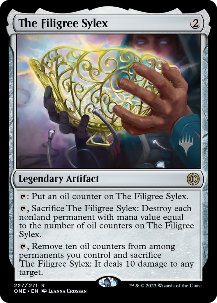 The Filigree Sylex (Promo Pack) [Phyrexia: All Will Be One Promos] | Tables and Towers