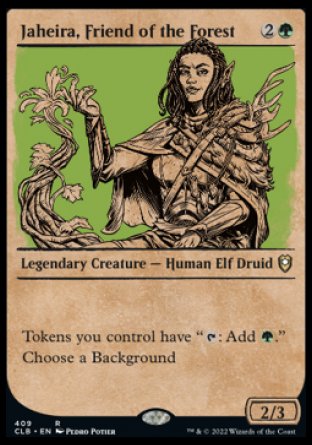 Jaheira, Friend of the Forest (Showcase) [Commander Legends: Battle for Baldur's Gate] | Tables and Towers