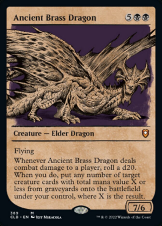 Ancient Brass Dragon (Showcase) [Commander Legends: Battle for Baldur's Gate] | Tables and Towers