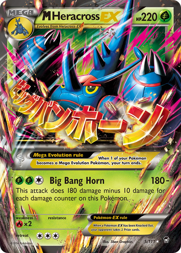 M Heracross EX (5/111) [XY: Furious Fists] | Tables and Towers