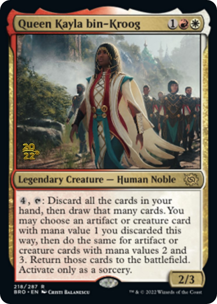 Queen Kayla bin-Kroog [The Brothers' War Prerelease Promos] | Tables and Towers