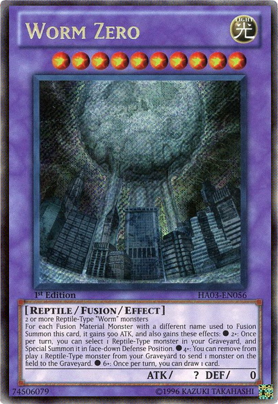 Worm Zero [HA03-EN056] Secret Rare | Tables and Towers