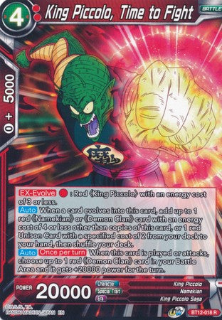 King Piccolo, Time to Fight (BT12-018) [Vicious Rejuvenation] | Tables and Towers