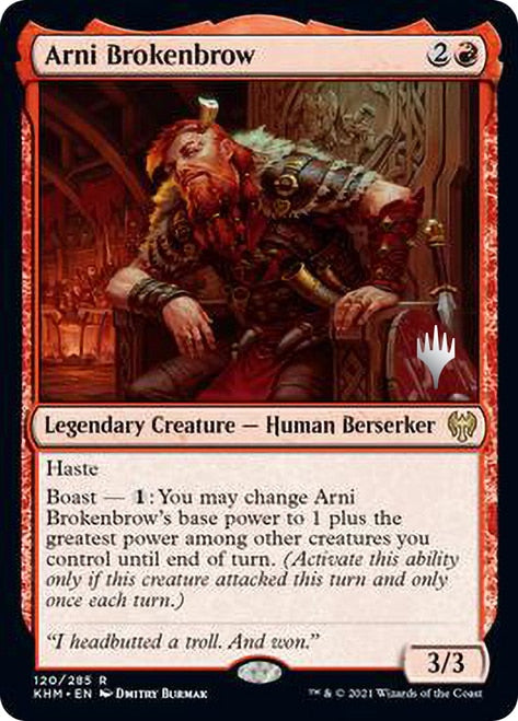 Arni Brokenbrow (Promo Pack) [Kaldheim Promos] | Tables and Towers