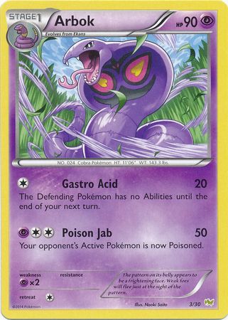 Arbok (3/30) [XY: Trainer Kit - Noivern] | Tables and Towers