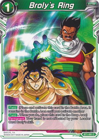 Broly's Ring (BT1-081) [Galactic Battle] | Tables and Towers