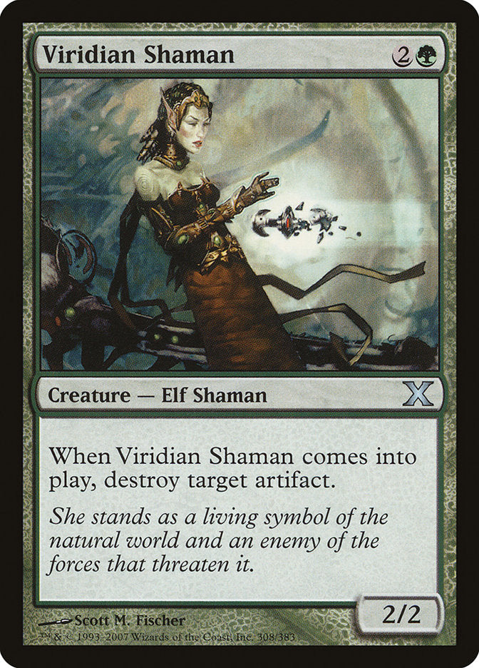 Viridian Shaman [Tenth Edition] | Tables and Towers