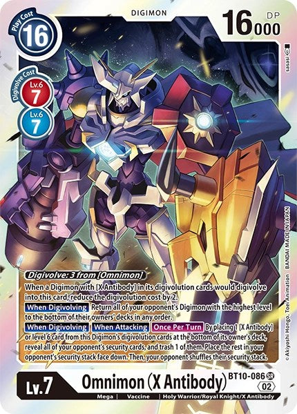 Omnimon (X Antibody) [BT10-086] [Revision Pack Cards] | Tables and Towers