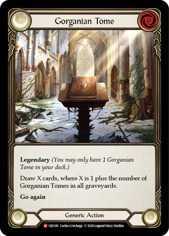 Gorganian Tome [CRU181] (Crucible of War)  1st Edition Rainbow Foil | Tables and Towers