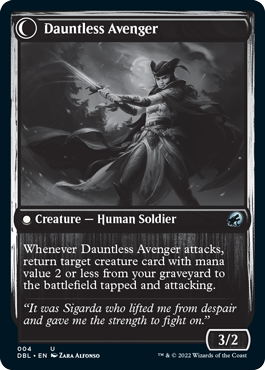 Bereaved Survivor // Dauntless Avenger [Innistrad: Double Feature] | Tables and Towers